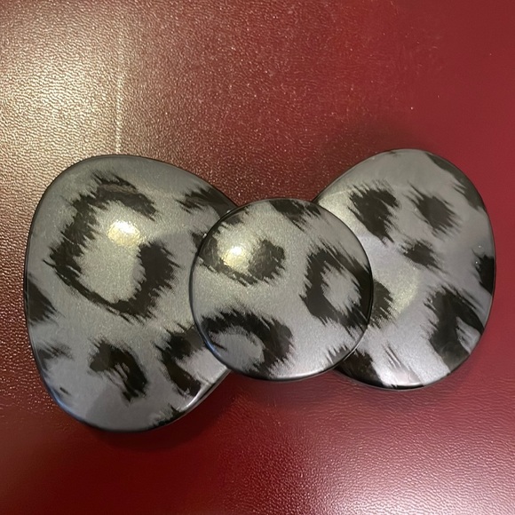 Y2K Hello Kitty Bow leopard print double mirror - Picture 1 of 9